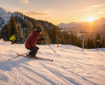 Skifahrer an der Rosshütte