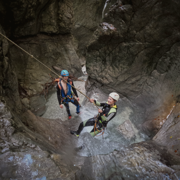 Teilnehmer Canyoning in Seefeld