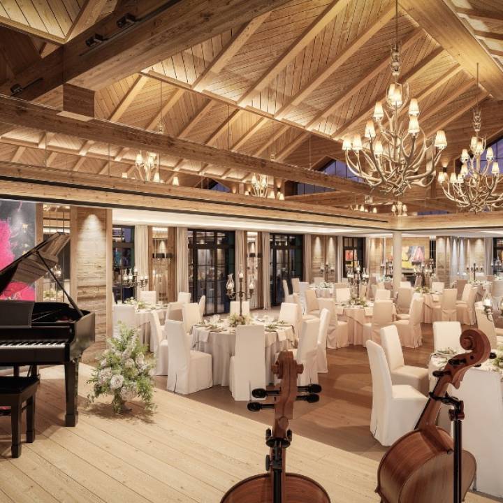 Innenansicht Sacher Event Chalet