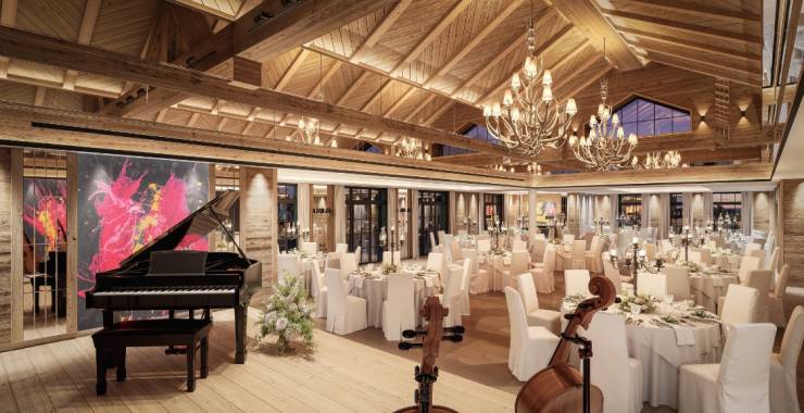 Innenansicht Sacher Event Chalet